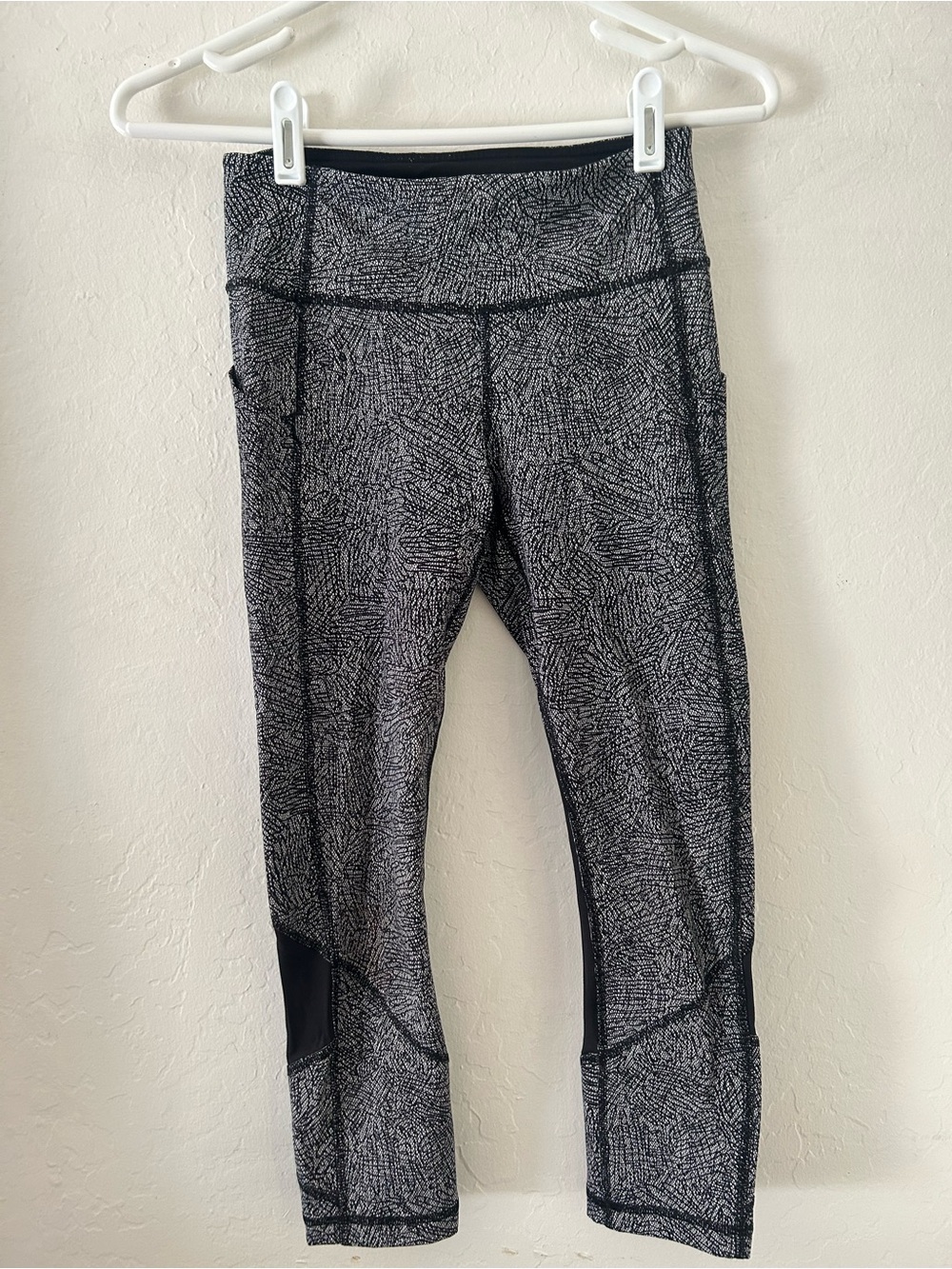 lululemon athletica Black & White Patterned High-Rise Leggings